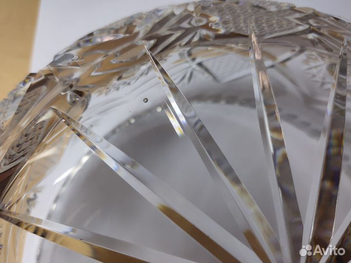 Хрустальная ваза под фрукты Bohemia