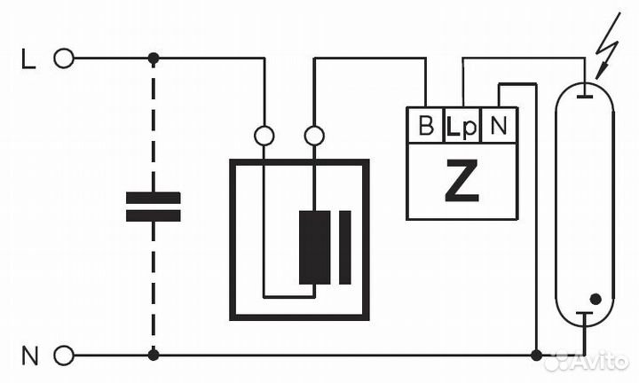 Стартер изу Helvar Hi-400 M для ламп днат