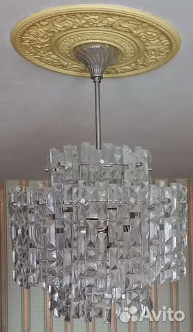 Хрустальная люстра СССР винтажная