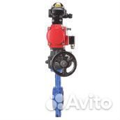 Затвор дисковый поворотный DN.ru WBV3432N-2W-Fb Ду100 Ру16, корпус - углеродистая сталь, уплотнение