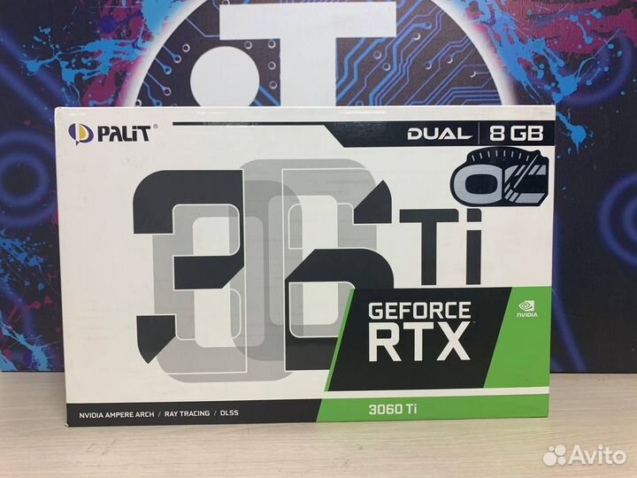 Видеокарта Palit RTX 3060 Ti Dual Новая