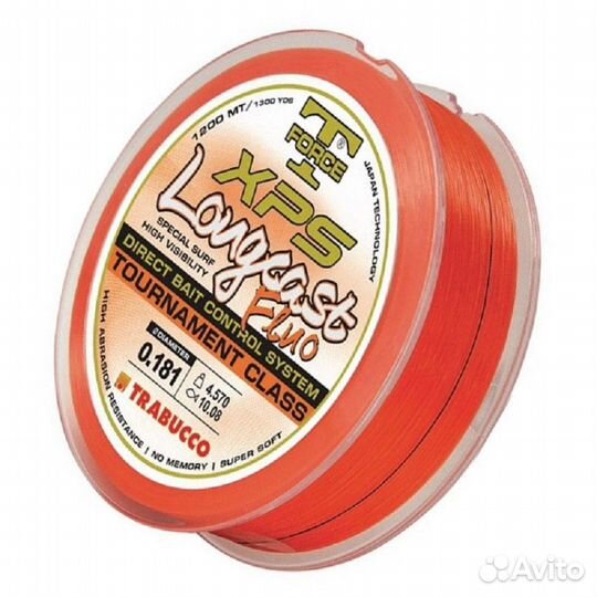 Леска Trabucco T-Force XPS Long Cast Fluo 1200м 8