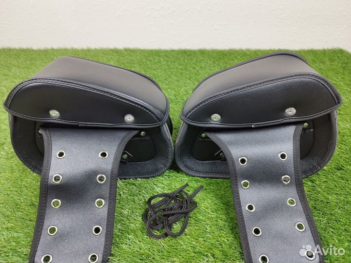 Мотокофры боковые. Из высококачественной иск.кожи