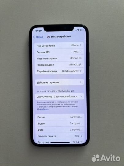 iPhone Xs, 256 ГБ