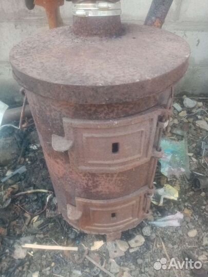 Печь буржуйка чугунная СССР