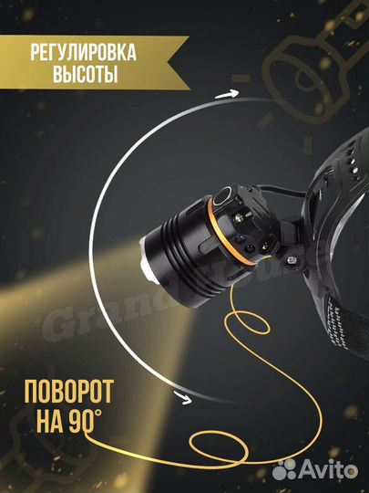 Самый мощный налобный фонарик на 18650 XHP50