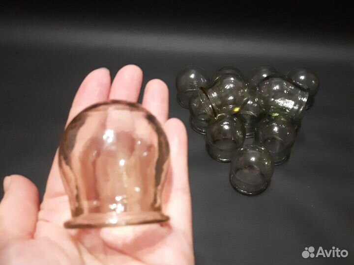 Медицинские банки стеклянные СССР 13шт