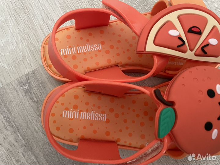 Сандалии Mini Melissa Апельсин/Клубника