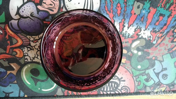 Ваза мельхиор стекло СССР