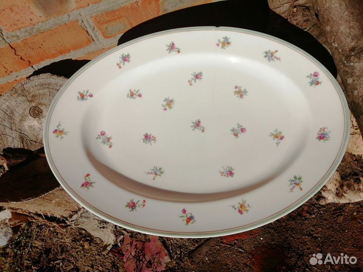 Блюдо большое овальное Лимож
