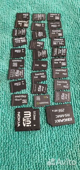 Карта памяти micro sd 30 штук