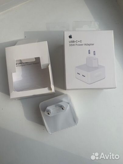 Зарядный блок для iPhone 35W два разъёма