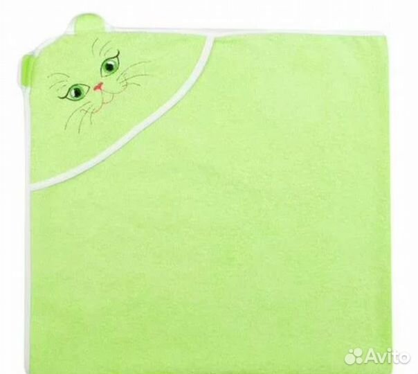 Полотенце уголок киска детское, размер 90*90