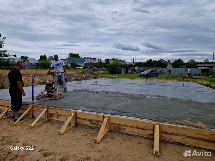 Фундамент плита Ленточный Под ключ