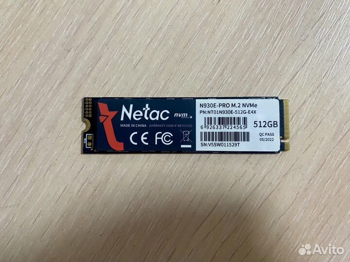 Ssd m.2 Netac N903E Pro 512 gb