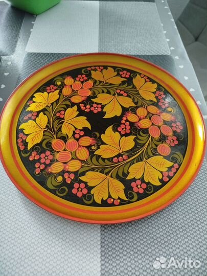 Набор посуды б/у из хохломы