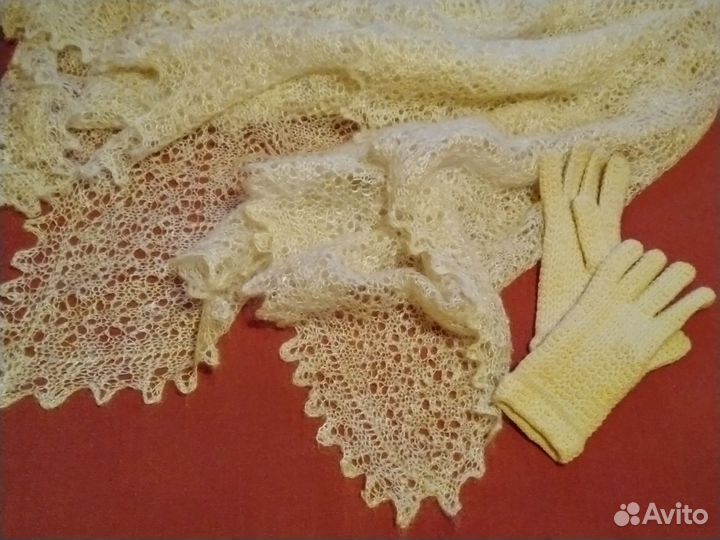 Оренбургский пуховый платок новый