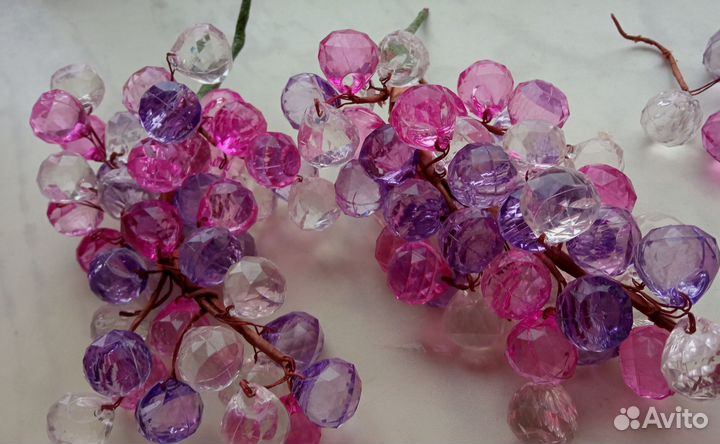 Веточки с кристаллами гроздь декор