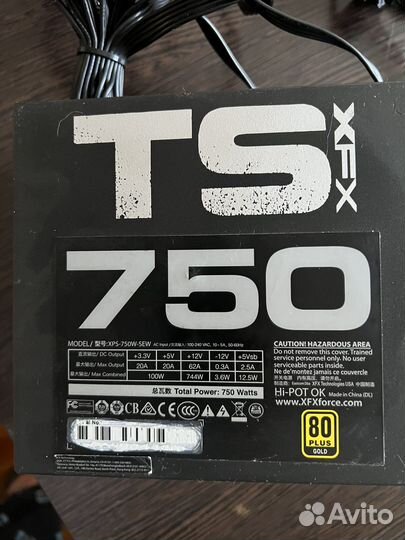 Блок питания 750w gold XFX Seasonic