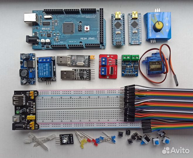 Arduino Mega Nano серво датчики программаторы