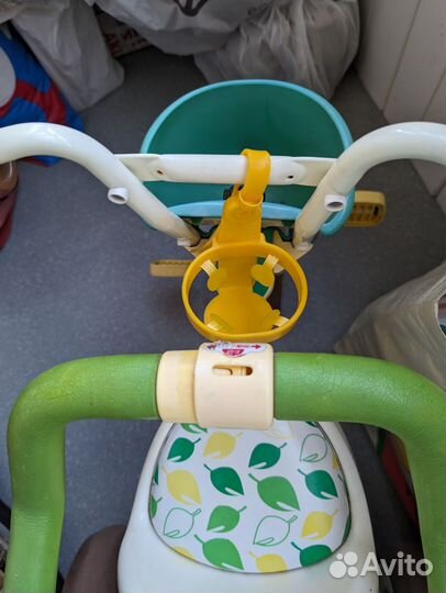 Детский трёхколёсный велосипед, машинка-каталка