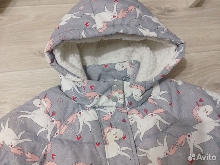 Тёплая куртка futurino 104 для девочки
