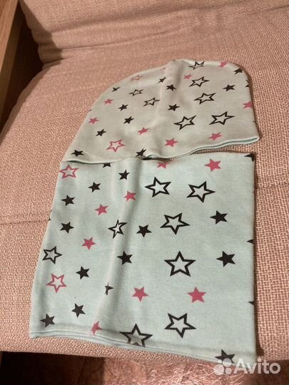 Шапка и снуд для девочки 3 года