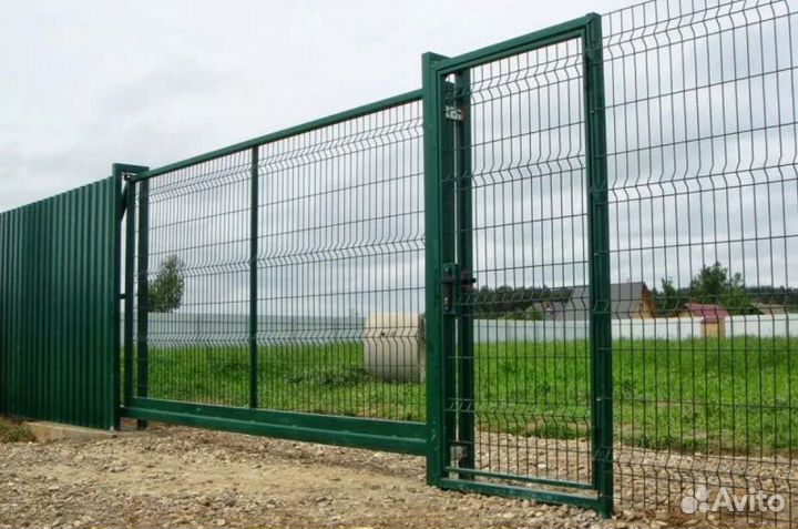 Забор из 3D сетки ,ворота, калитки качественно