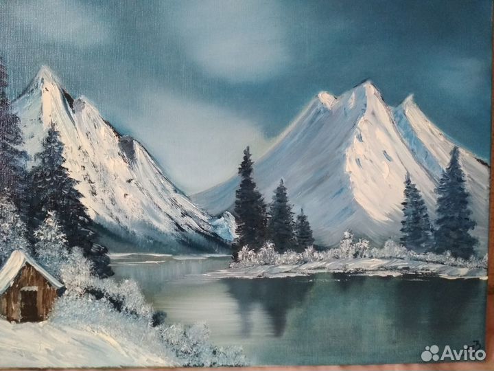 Картина, зима, 