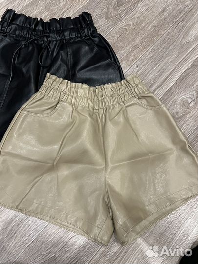 Одежда пакктом Шорты женские кожаные 44 46 размер