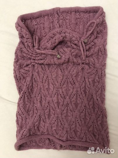 Комплект шапка и снуд женский