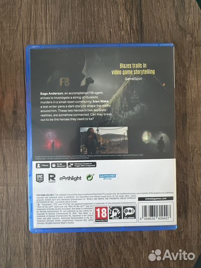 Alan wake 2 ps5 диск