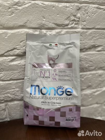 Корм monge для кошек 400г