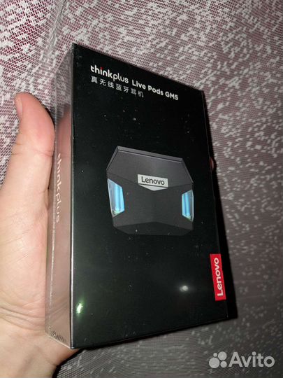 Беспроводные наушники Lenovo GM5, новые, чер