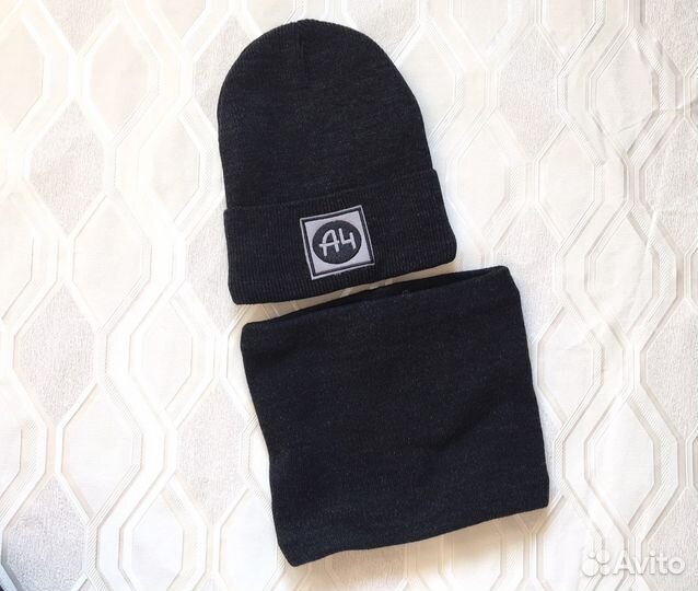 Комплект шапка и снуд детский новый