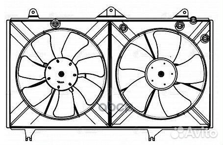 Электровентилятор охлаждения для а/м Toyota Camry