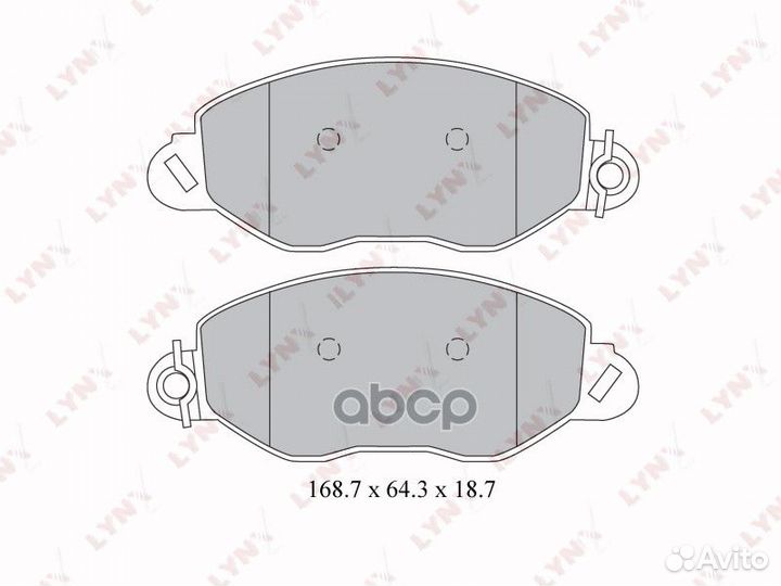 Колодки тормозные дисковые перед BD3032 LYN