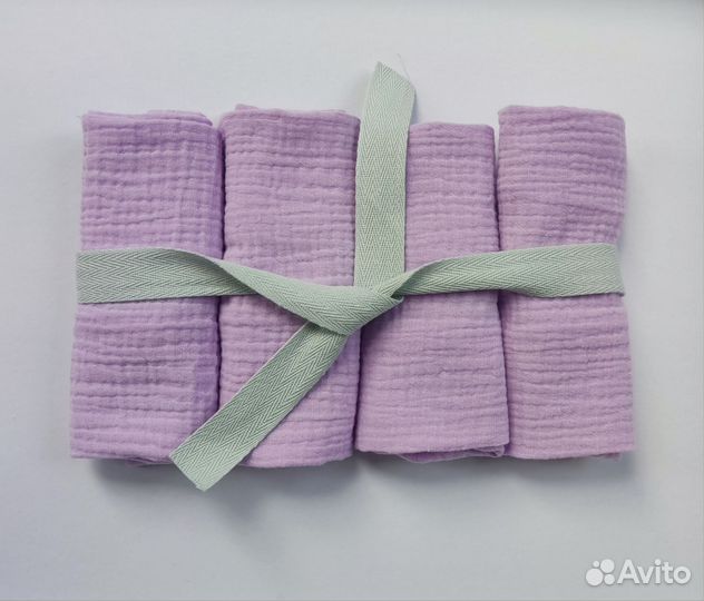 Муслиновые салфетки платочки полотенца