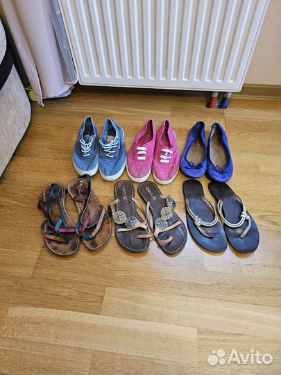 Пакетом женская обувь летняя, р. 38