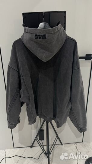 Vetements Тяжелое Зип-Худи