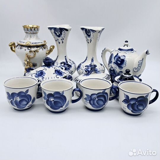 Чайный сервиз гжель