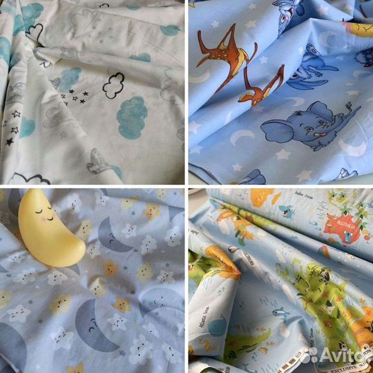 Простынь на резинке на детские кроватки. Шью