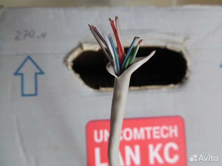 UTR 4PR 24AWG CAT5E - (270м) интернет кабель