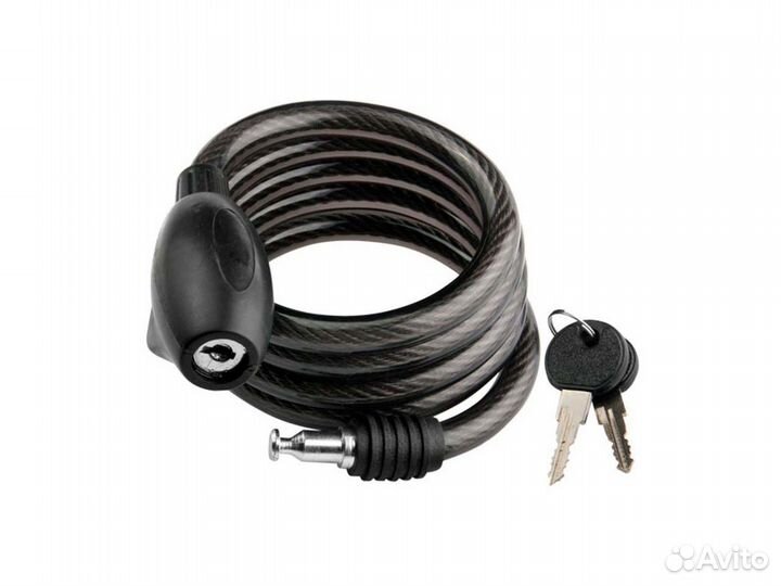 Противоугонное устройство замок-трос вело 1м