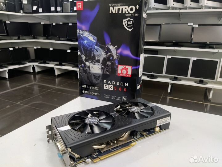 Видеокарта Sapphire AMD Radeon RX 580 4Gb nitro+