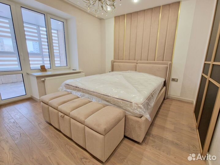 Мягкие стеновые панели, кровати