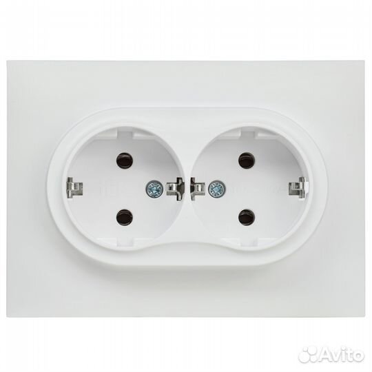 Skandy Розетка 2-местная с заземлением без защитны