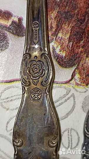 Мельхиор чайная ложка с посеребрением