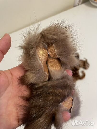 Мех норки и куницы обрезки