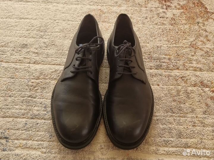 Черные мужские кожаные туфли George Hogg